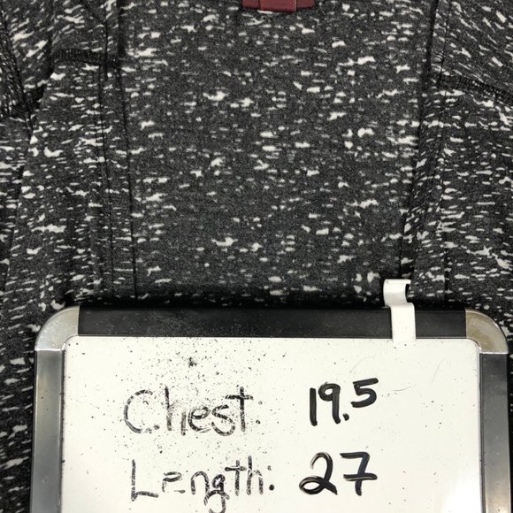 4/$15 Waterfall Cardigan Women Large Black Heather T Shirt Knit Waterfall Jacket - Picture 5 of 16